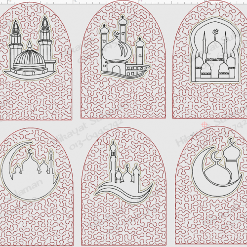Design Sejadah Biasa & Quilting