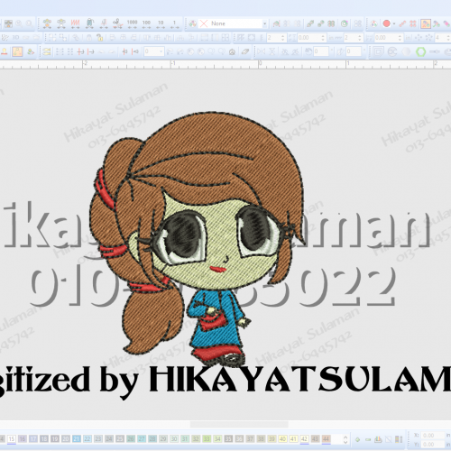 Doodle Girl Free Hair