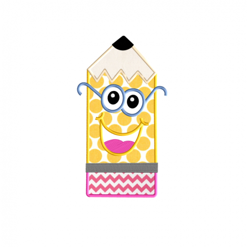 Ad1 Happy Pencils Appalique