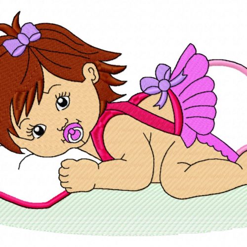 Baby Girl Applique Jumbo